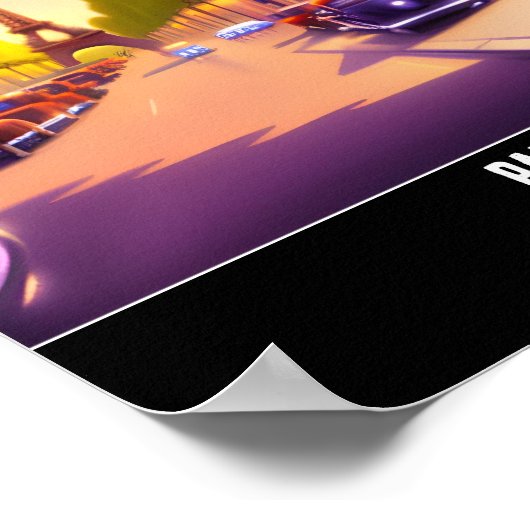 Eine traumhafte Version des Eiffelturms, Paris Poster (Ecke)