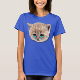 Eine traurige Katze, die Feline Blue ist T-Shirt