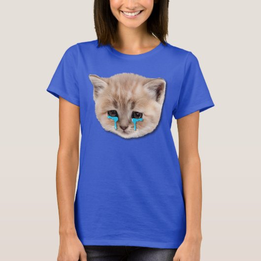 Eine traurige Katze, die Feline Blue ist T-Shirt (Vorderseite)