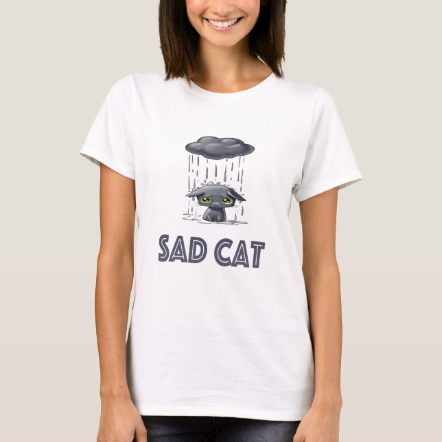 Eine traurige Katzenjungfrau T - Shirt (Vorderseite)