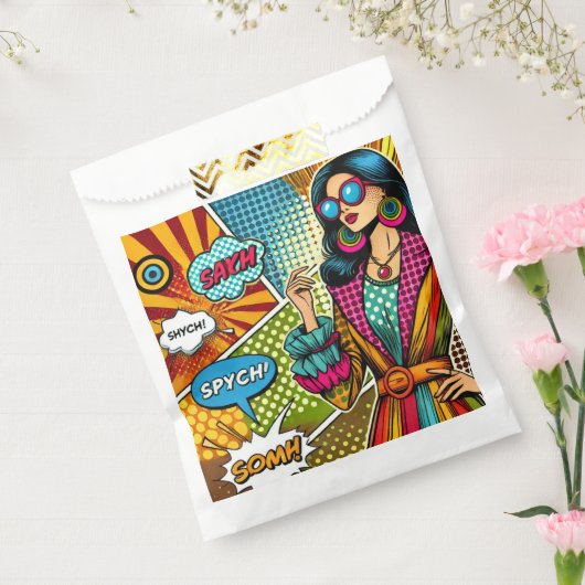 Eine trendige Illustration im Retro-Pop-Stil Geschenktütchen (Versiegelt)