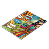 Eine trendige Illustration im Retro-Pop-Stil Notizblock (Linke Seite)