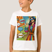 Eine trendige Illustration im Retro-Pop-Stil T-Shirt (Vorderseite)