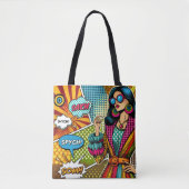 Eine trendige Illustration im Retro-Pop-Stil Tasche (Vorderseite)