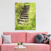 Eine Treppe im Gras Leinwanddruck (Insitu (Wohnzimmer))