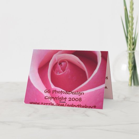 Eine True Friend Card Dankeskarte (Rückseite)