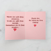 Eine True Friend Card Karte (Innenseite)