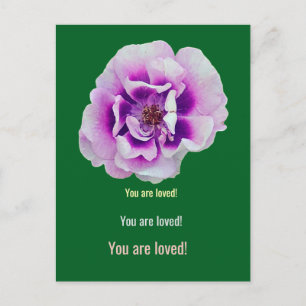 Eine Tulpenblume Feiertagspostkarte