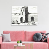 Eine Tür in der großen Mauer Leinwanddruck (Insitu (Wohnzimmer))