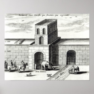 Eine Tür in der großen Mauer Poster