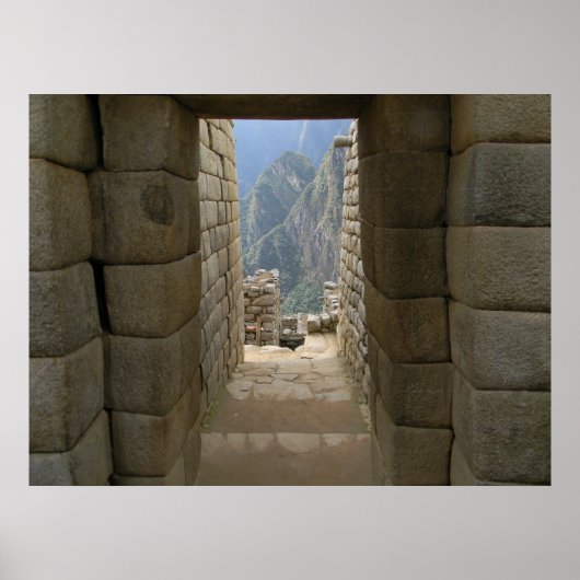 Eine Tür von Machu Picchu Poster (Vorne)