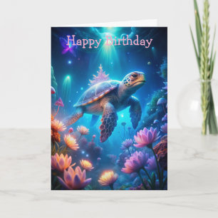 Eine Turtle Birthday Card Karte