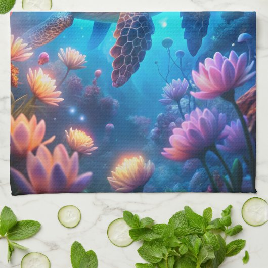 Eine Turtle Geschirrtuch (Gefaltet)