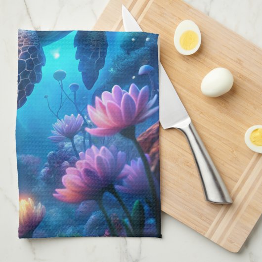 Eine Turtle Geschirrtuch (Viertel Falte)