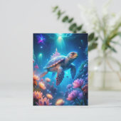 Eine Turtle Postkarte (Stehend Vorderseite)