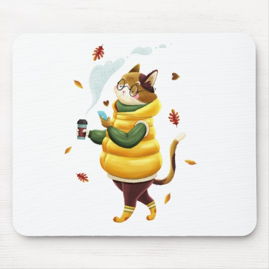 Eine typisch moderne Katze Mousepad (Vorne)