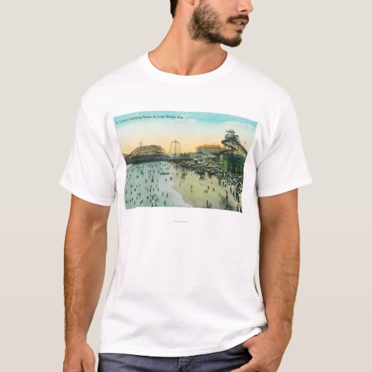 Eine typische badenszene am Strand T-Shirt (Vorderseite)