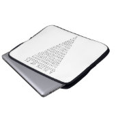 Eine typografische Folie mit Pi Laptopschutzhülle (Vorne Knopf)