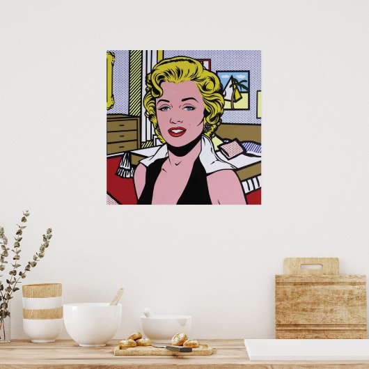 Eine überarbeitete und vektorierte Marilyn Pop Art Poster (Küche)