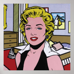 Eine überarbeitete und vektorierte Marilyn Pop Art Poster