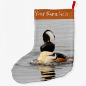 Eine überraschend gehobene Merganser-Duck Großer Weihnachtsstrumpf (Rückseite)