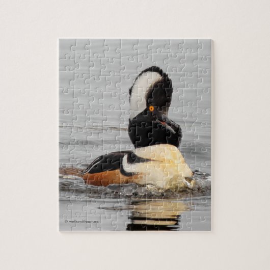 Eine überraschend gehobene Merganser-Duck Puzzle (Vertikal)