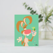 Eine Überraschung für Ostern:) Feiertagspostkarte (Stehend Vorderseite)