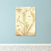 Eine Übersicht über die Buchten Chesapeake und Del Leinwanddruck (Insitu (Holzboden))