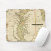 Eine Übersicht über die Buchten Chesapeake und Del Mousepad (Mit Mouse)