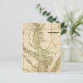 Eine Übersicht über die Buchten Chesapeake und Del Postkarte (Stehend Vorderseite)