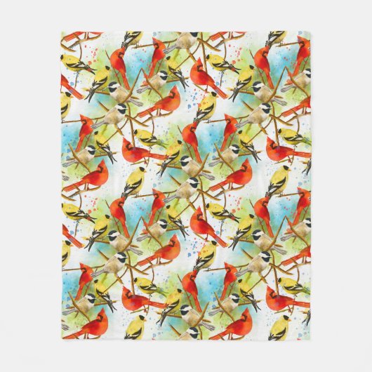 Eine Uhr der Federn Fleecedecke (Vorderseite)