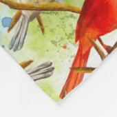 Eine Uhr der Federn Fleecedecke (Ecke)