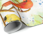 Eine Uhr der Federn Geschenkpapier (Rolleneckpunkt)