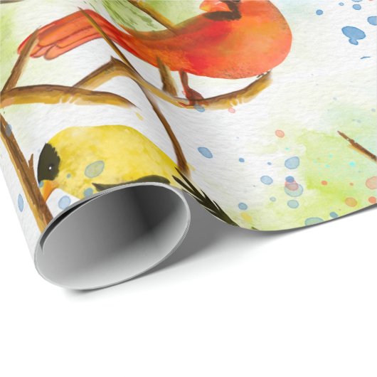 Eine Uhr der Federn Geschenkpapier (Rolleneckpunkt)