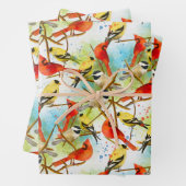 Eine Uhr der Federn Geschenkpapier Set (Beispiel)