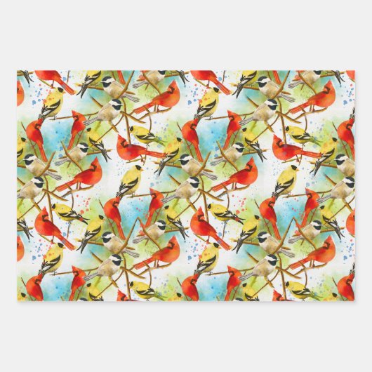 Eine Uhr der Federn Geschenkpapier Set (Vorderseite)