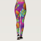 Eine Uhr der Schmetterlinge Leggings (Rückseite)