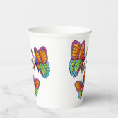 Eine Uhr der Schmetterlinge Pappbecher (Rechts)