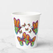 Eine Uhr der Schmetterlinge Pappbecher (Vorderseite)