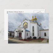 Eine ukrainisch-orthodoxe Kirche, 1 Postkarte (Vorne/Hinten)