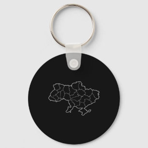 Eine ukrainische Karte Land Ukraine Schlüsselanhänger