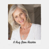 Eine Umarmung aus dem Heaven Beileid Geschenk Foto Fleecedecke (Vorderseite)