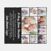 Eine Umarmung aus dem Heaven-Foto-Gedächtnistraini Fleecedecke (Vorderseite (Horizontal))