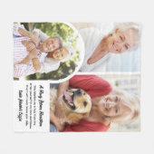 Eine Umarmung aus dem Himmel-Foto-Gedächtnis Fleecedecke (Vorderseite (Horizontal))