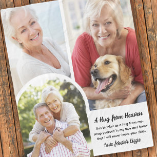 Eine Umarmung aus dem Himmel-Foto-Gedächtnis Fleecedecke