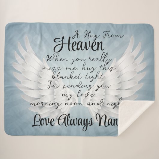 Eine Umarmung aus dem Himmel Sherpadecke (Vorderseite (Horizontal))