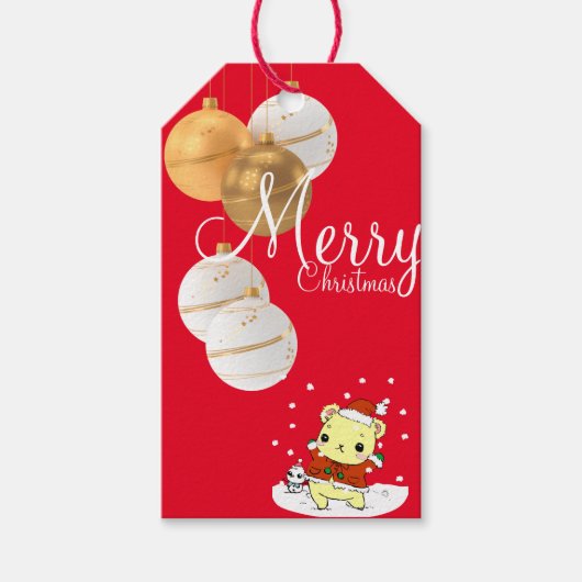 Eine Umarmung für Weihnachten Geschenkanhänger (Vorderseite)