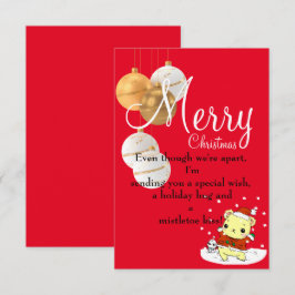 Eine Umarmung für Weihnachten Karte