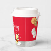 Eine Umarmung für Weihnachten Pappbecher (Rechts)