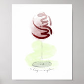 Eine Umarmung in einem Glas Poster (Vorne)